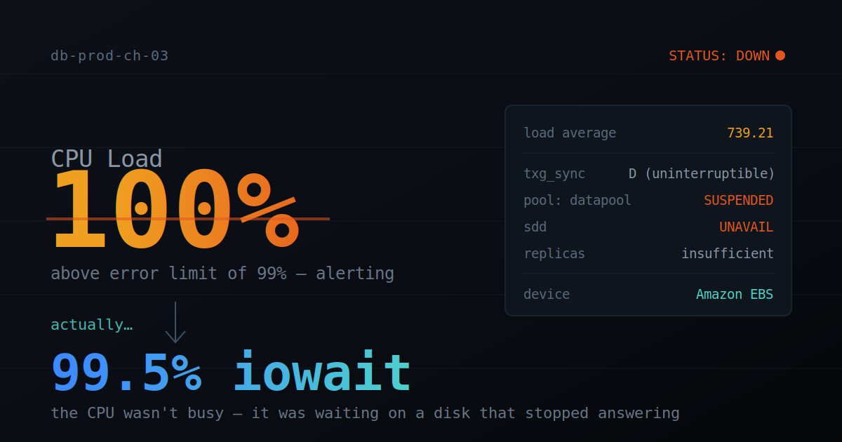 iowait - When Storage Problems Wear a CPU Costume